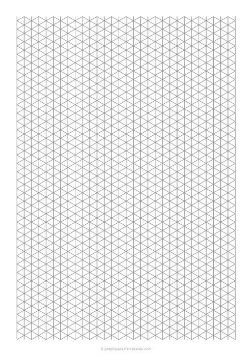 7 mm Isometric Graph Paper (A4)