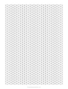 7 mm Isometric Graph Paper
