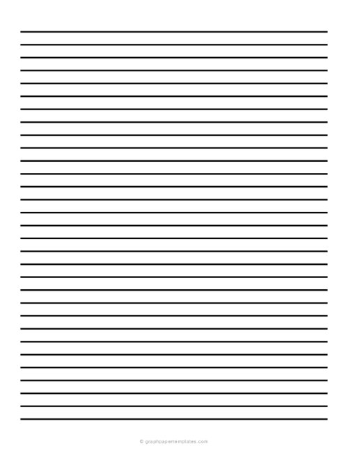 8 mm Low Vision Dark Lined Paper