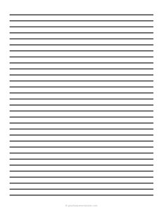 8 mm Low Vision Dark Lined Paper