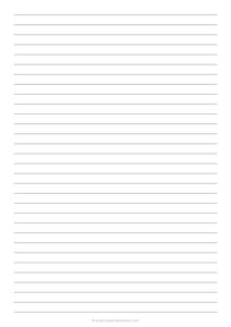 9 mm Lined Paper (A4)