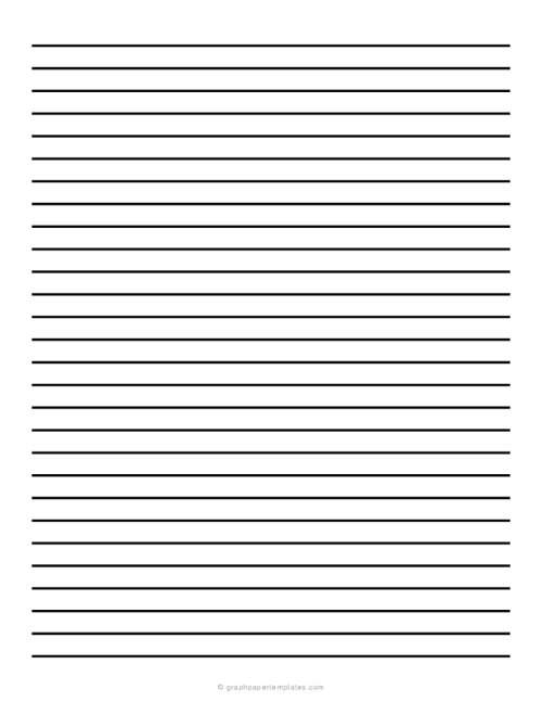 9 mm Low Vision Dark Lined Paper