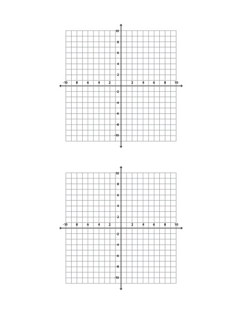 2 Coordinate Graphs Per Page