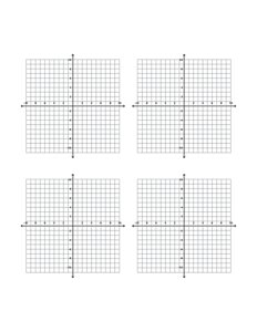 4 Coordinate Graphs Per Page