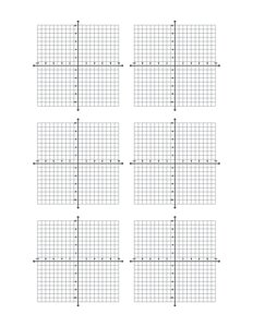 6 Coordinate Graphs Per Page