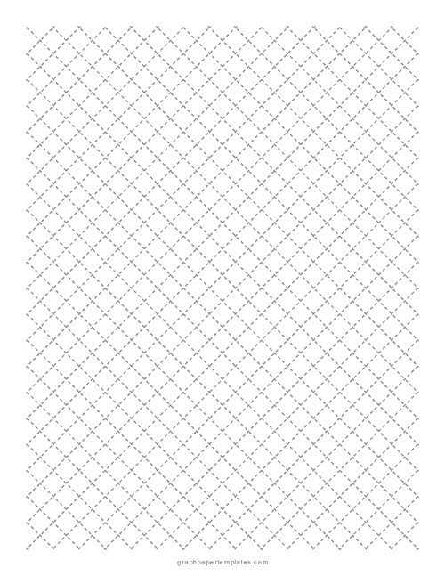 Hishi Sashiko Pattern - Diamonds