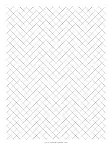 Hishi Sashiko Pattern - Diamonds