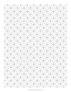 Shippo Sashiko Pattern - Seven Treasures