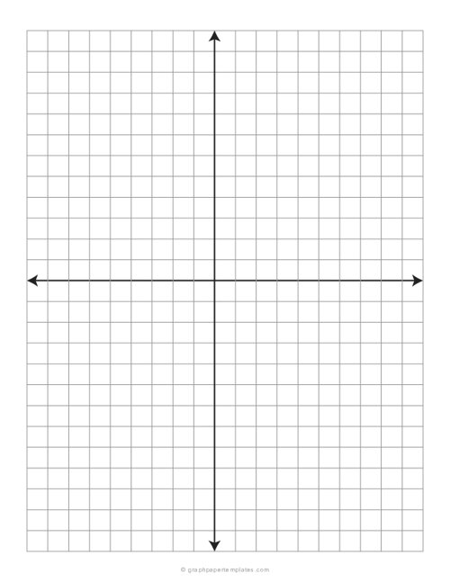 1 cm Coordinate Plane